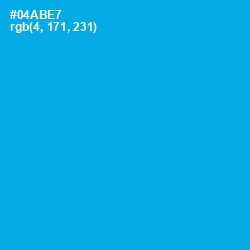 #04ABE7 - Cerulean Color Image