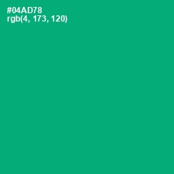 #04AD78 - Jade Color Image