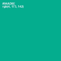 #04AD8E - Niagara Color Image