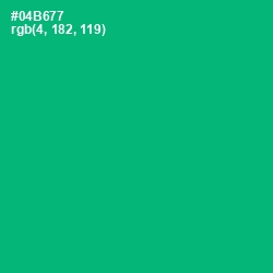 #04B677 - Jade Color Image