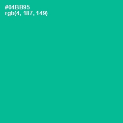 #04BB95 - Persian Green Color Image