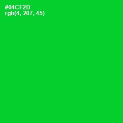 #04CF2D - Green Color Image