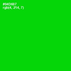 #04D607 - Green Color Image