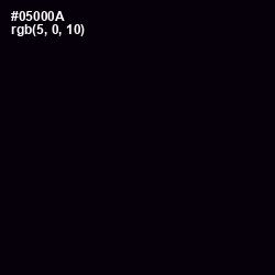 #05000A - Black Color Image