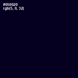 #050020 - Black Pearl Color Image