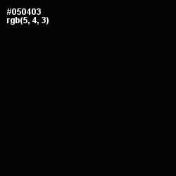#050403 - Black Color Image