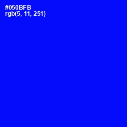 #050BFB - Blue Color Image