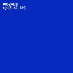 #052ABD - International Klein Blue Color Image