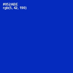 #052ABE - International Klein Blue Color Image