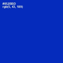 #052BBD - International Klein Blue Color Image