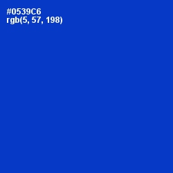 #0539C6 - Dark Blue Color Image