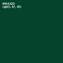 #05432D - Sherwood Green Color Image