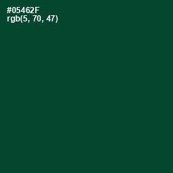 #05462F - Sherwood Green Color Image