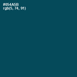 #054A5B - Teal Blue Color Image