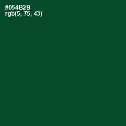 #054B2B - Sherwood Green Color Image