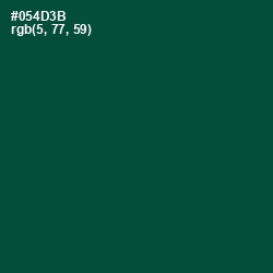 #054D3B - Sherwood Green Color Image