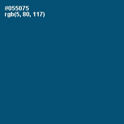 #055075 - Chathams Blue Color Image