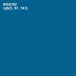 #05618F - Bahama Blue Color Image