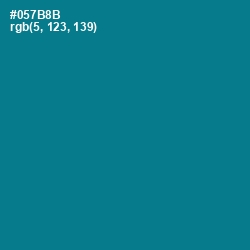 #057B8B - Blue Lagoon Color Image