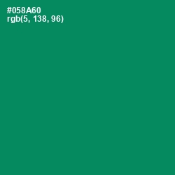 #058A60 - Deep Sea Color Image
