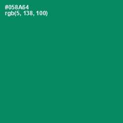 #058A64 - Deep Sea Color Image