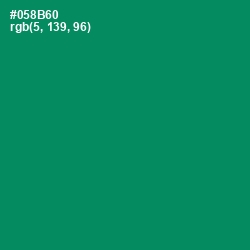 #058B60 - Deep Sea Color Image