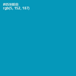 #0598BB - Bondi Blue Color Image