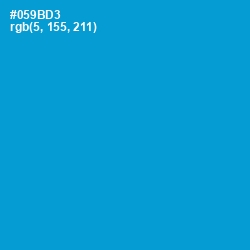 #059BD3 - Pacific Blue Color Image