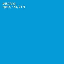 #059BD9 - Pacific Blue Color Image