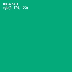 #05AA7B - Jade Color Image