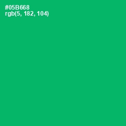 #05B668 - Jade Color Image