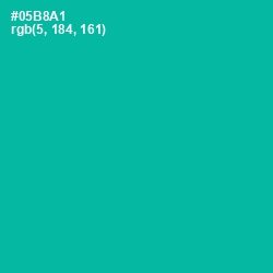 #05B8A1 - Persian Green Color Image