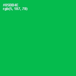 #05BB4E - Jade Color Image