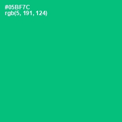 #05BF7C - Jade Color Image