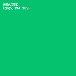 #05C26D - Malachite Color Image