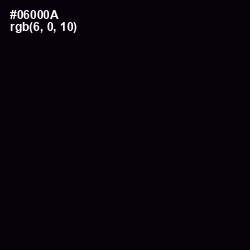 #06000A - Black Color Image