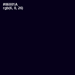 #06001A - Black Russian Color Image
