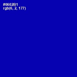 #0602B1 - Ultramarine Color Image
