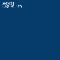 #063C6B - Regal Blue Color Image