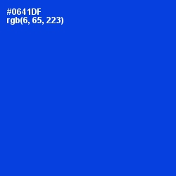 #0641DF - Science Blue Color Image