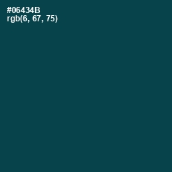 #06434B - Aqua Deep Color Image