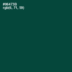 #06473B - Sherwood Green Color Image