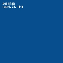 #064E8D - Congress Blue Color Image