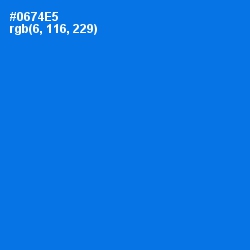 #0674E5 - Azure Radiance Color Image