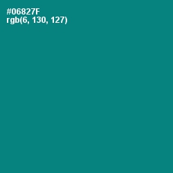 #06827F - Elf Green Color Image