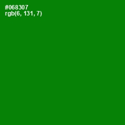 #068307 - Forest Green Color Image