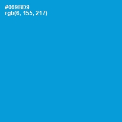 #069BD9 - Pacific Blue Color Image