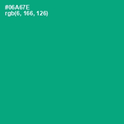 #06A67E - Jade Color Image