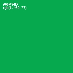 #06A94D - Green Haze Color Image
