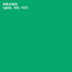 #06A96B - Jade Color Image